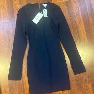 Woman’s navy blue dress run a lil big can fit up to a size 2